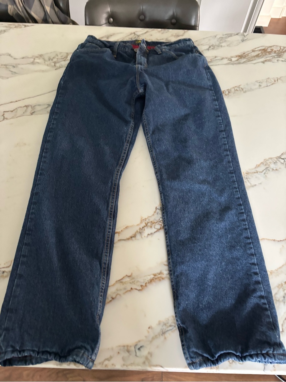 Cabela's Women Insulated Relaxed Fit Jeans in Dark Blue